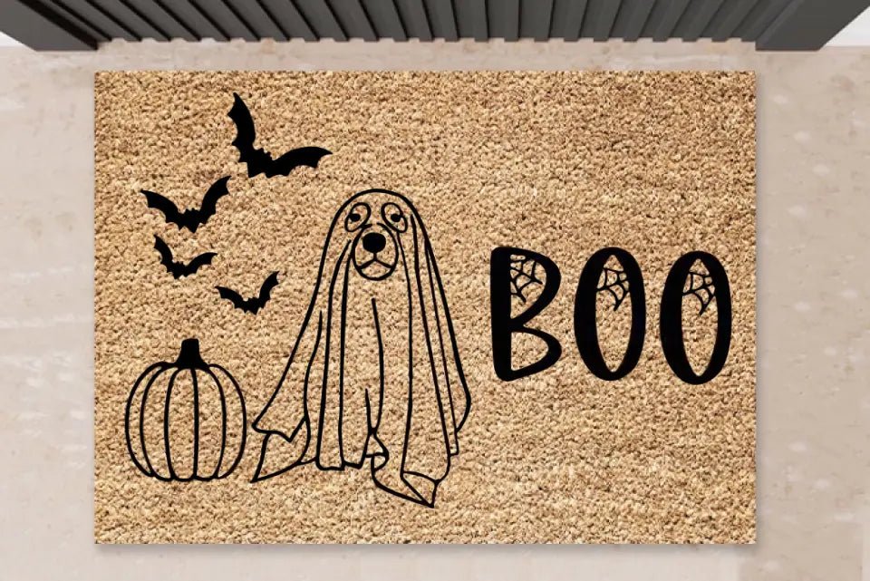 "Boo" Personalisierte Halloween Fußmatte