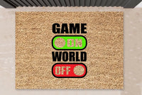 Thumbnail for Game on World off - Gamer Fußmatte