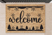 Thumbnail for Fußmatte mit Design -  Weihnachten - Santa stop here