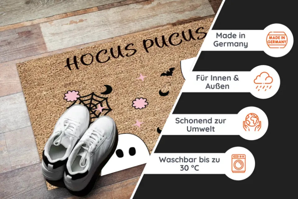 "Hocus Pucus" Personalisierte Halloween Fußmatte - Halloween Fußmatte