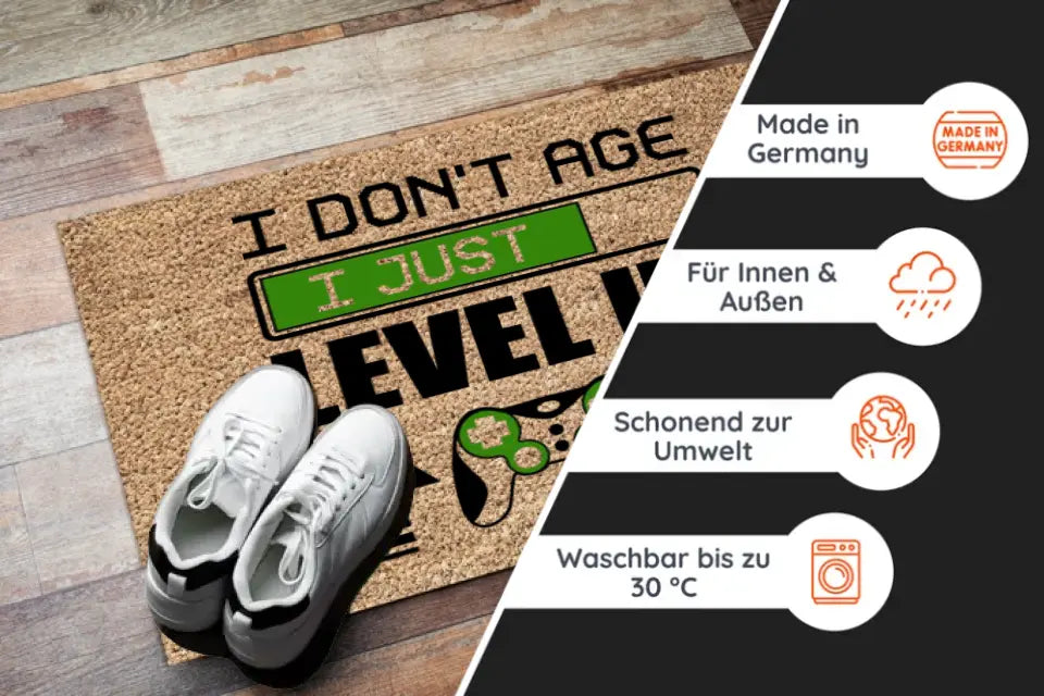 Level Up - Gamer Fußmatte