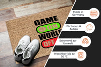 Thumbnail for Game on World off - Gamer Fußmatte