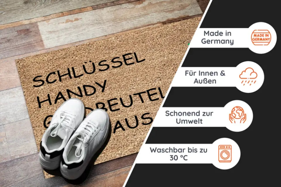 Fußmatte mit Design - "Check Liste"