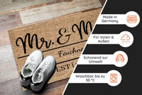 Thumbnail for Mr&Mrs Personalisierte Fußmatte zur Hochzeit - Für Ehepaare, Braut & Bräutigam - 03