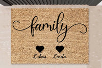 Thumbnail for Personalisierte Fußmatte Familie - 