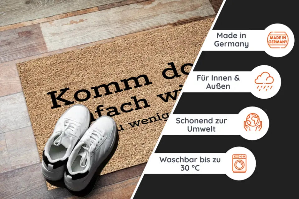 Fußmatte mit Spruch - "Komm doch einfach wieder"