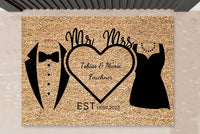 Thumbnail for Brautpaar - Personalisierte Fußmatte zur Hochzeit