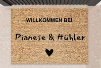Thumbnail for personalisierte Fußmatte mit Namen - Fußmatte für Paare