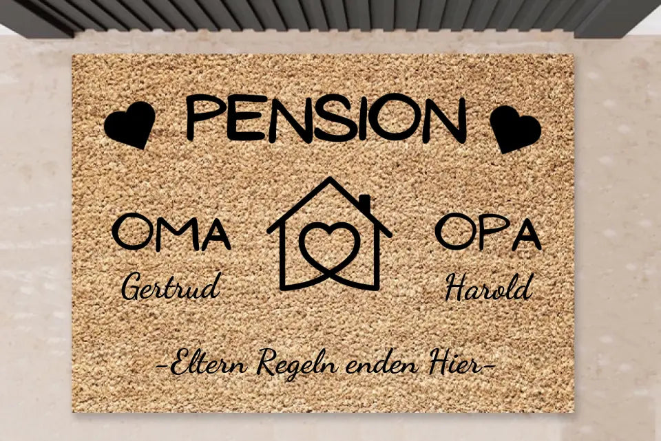 personalisierte Fußmatte für Oma & OPA