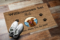 Thumbnail for Personalisierte Fußmatte mit Tier - Eigenes Foto - Bis zu 3 Tiere