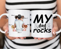 Thumbnail for Papa Mit Kindern Personalisierte Tasse (1-4) Kindern