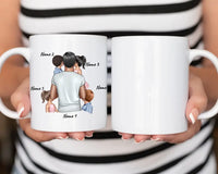 Thumbnail for Papa Mit Kindern Personalisierte Tasse (1-4) Kindern