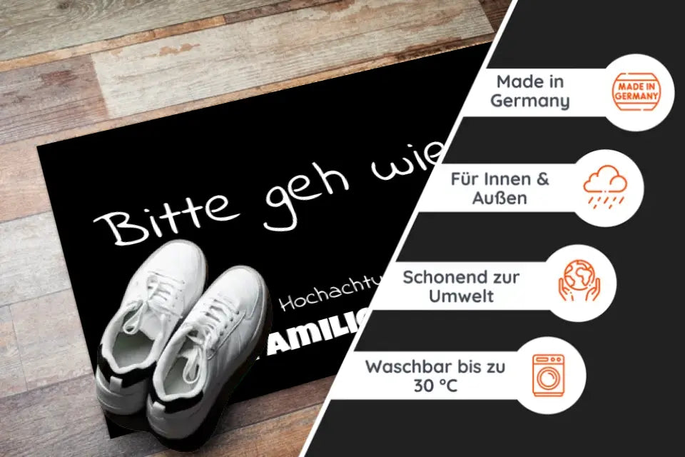 Lustige Fußmatte - Bitte geh wieder