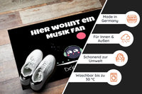 Thumbnail for Fußmatte mit Spruch - Hier wohn ein Musik Fan