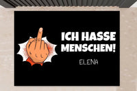 Lustige Fußmatte - Ich hasse Menschen