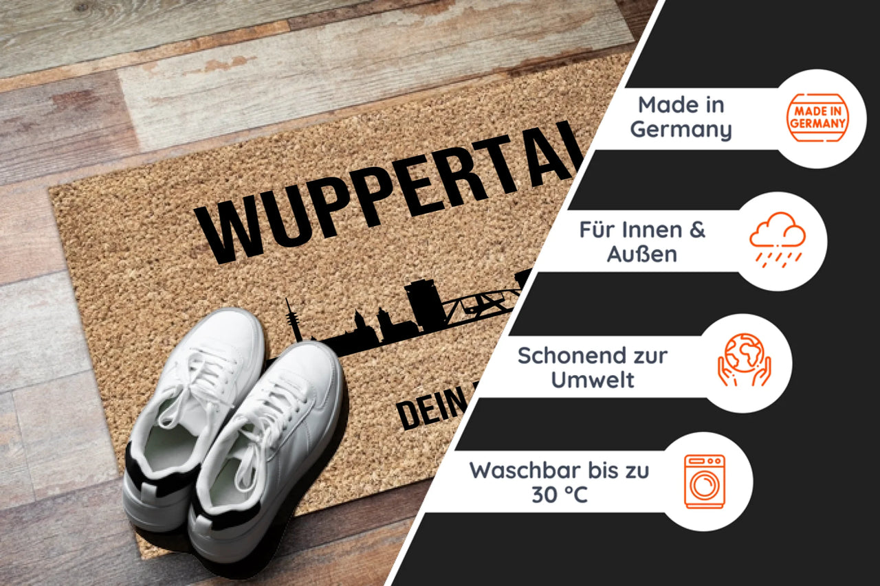 Fußmatte Wuppertal Skyline