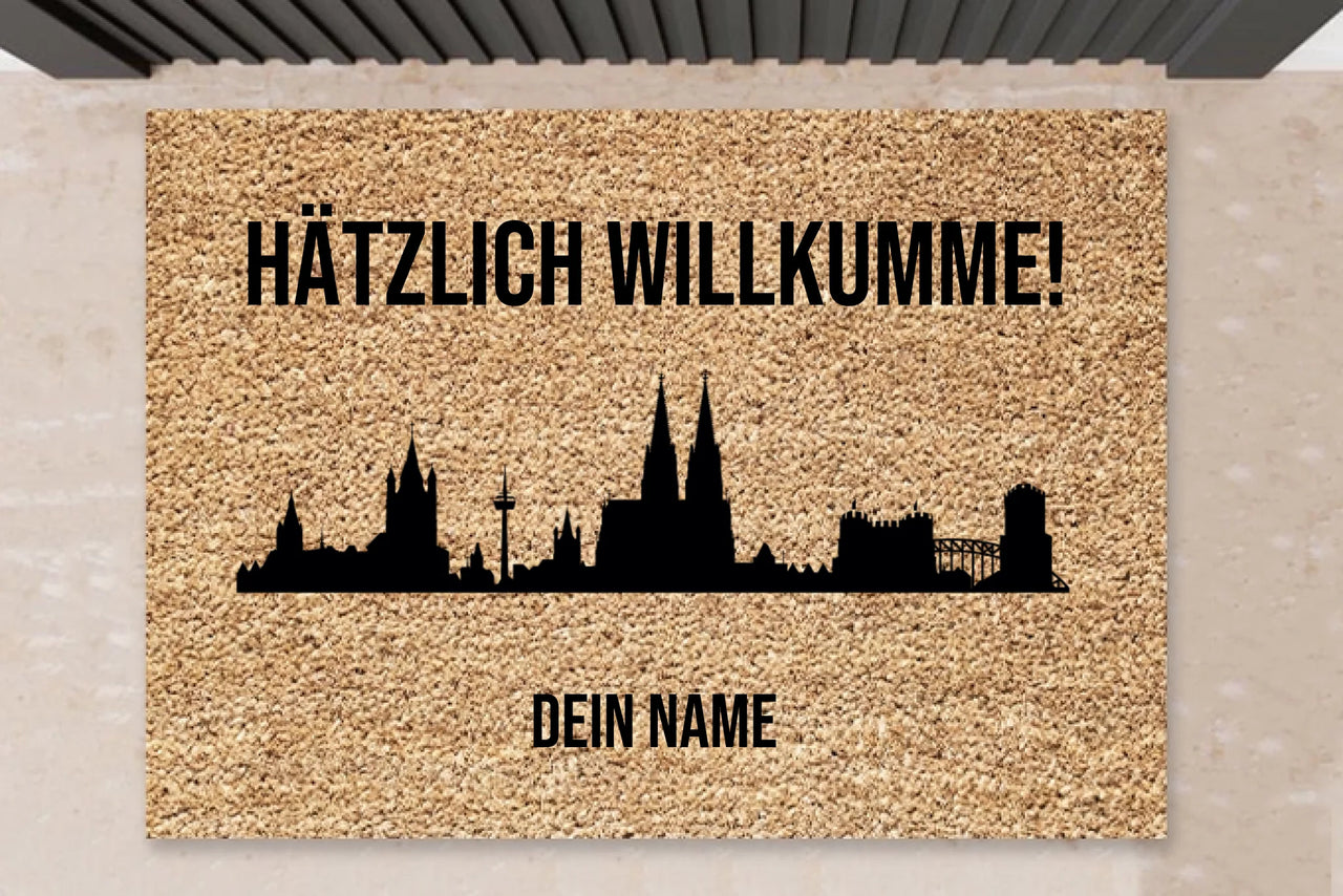 Fußmatte Köln Skyline