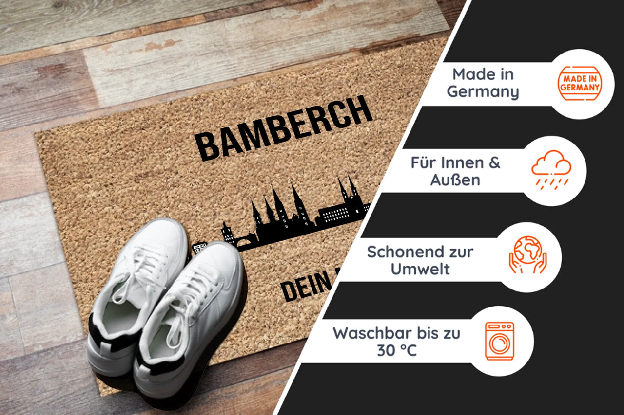 Fußmatte Bamberg Skyline