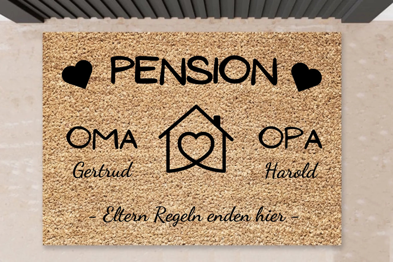personalisierte Fußmatte für Oma & OPA