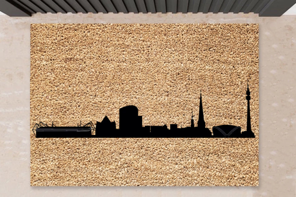B-Ware: Fußmatte mit Design - "Dortmund Skyline"